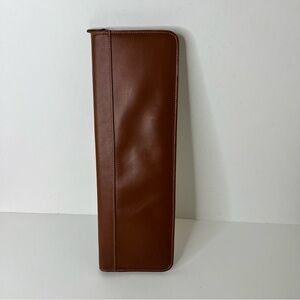 Coach Leather Brown Men's Tie Case Bag